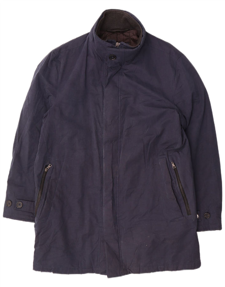 Marks & Spencer Manteau coupe-vent pour homme UK 38 Bleu marine moyen Coton