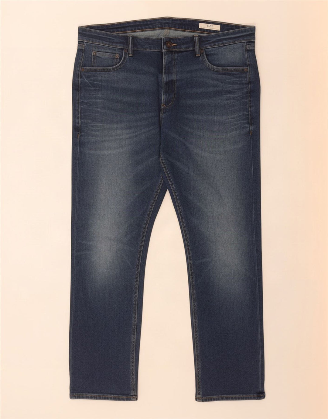 Marks & Spencer Jean Slim Homme W38 L29 Bleu Coton