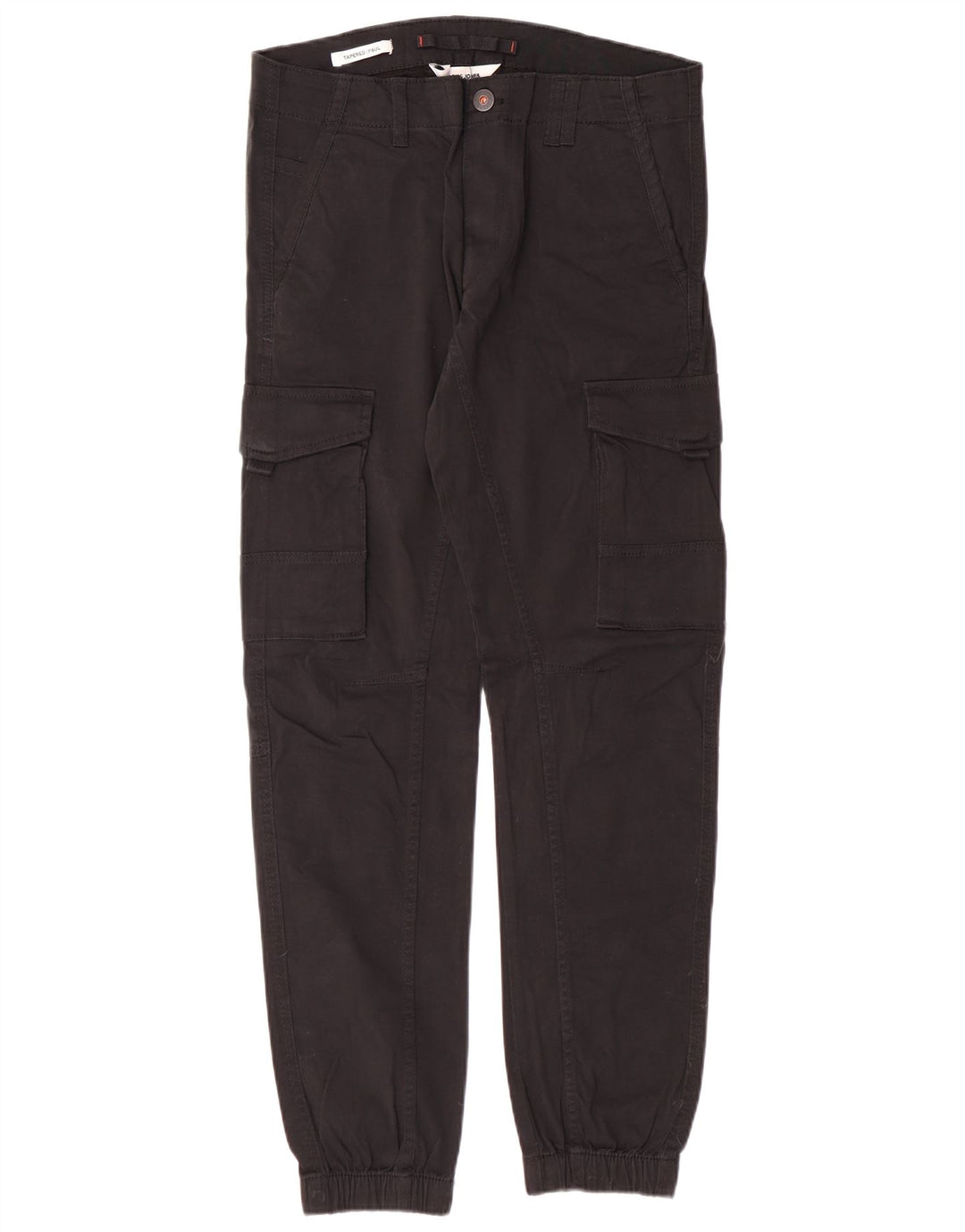 JACK & JONES Pantalon cargo Paul Tapered Homme W31 L32 Noir Coton Classique