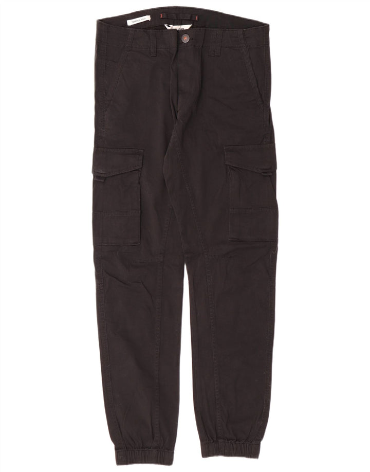 JACK & JONES Pantalon cargo Paul Tapered Homme W31 L32 Noir Coton Classique