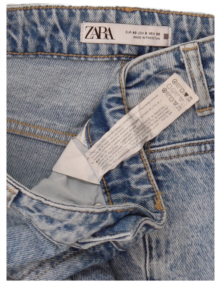 Zara Femme Jean Slim EU 40 Moyen W30 L27 Bleu Coton