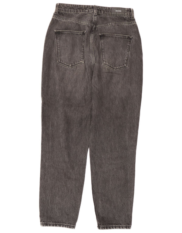 Zara Jean fuselé taille haute pour femme EU 38 Small W28 L27 Gris