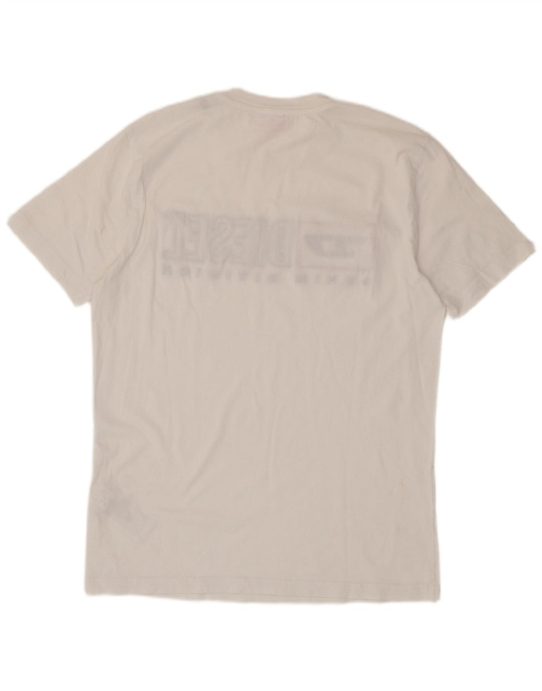 Diesel T-Shirt Graphique Homme Top XL Coton Blanc