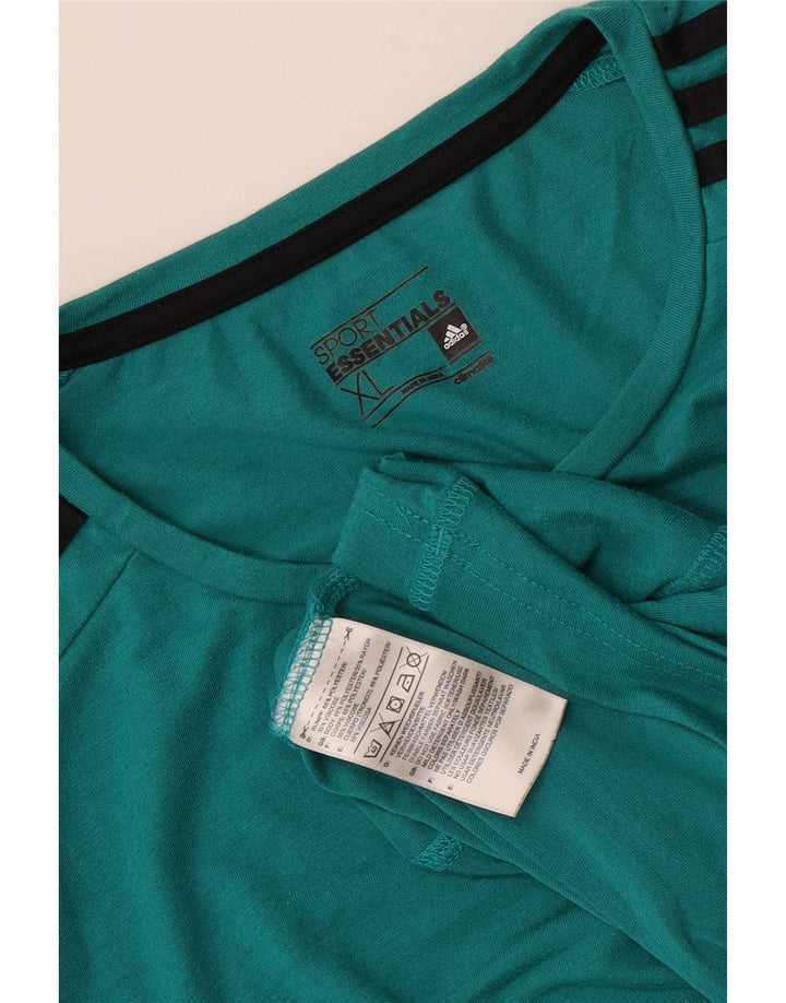 Adidas Climalite T-Shirt Top XL Bleu Polyester