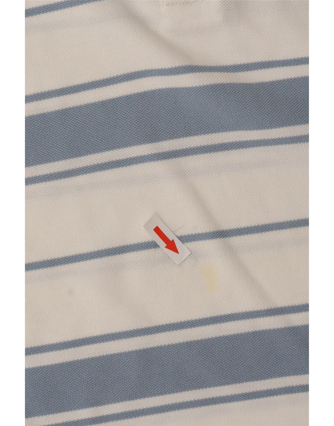 CHAMPION Polo Homme Large Blanc Rayé