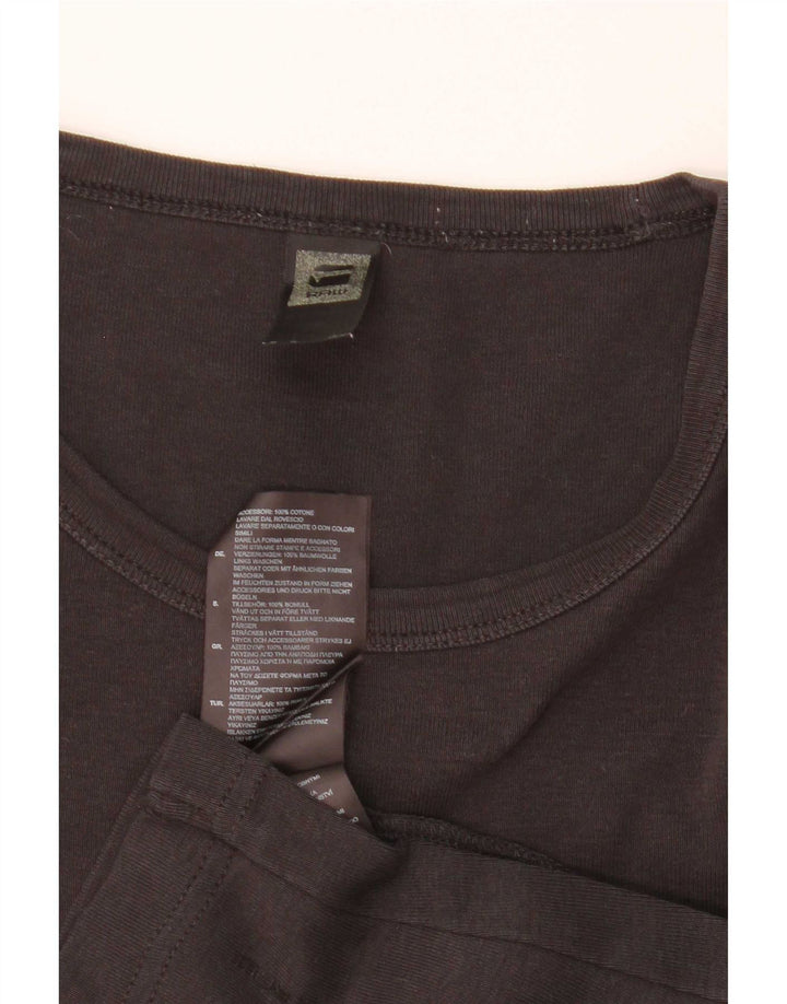 G-Star Homme Top Manches Longues Coton Noir Moyen