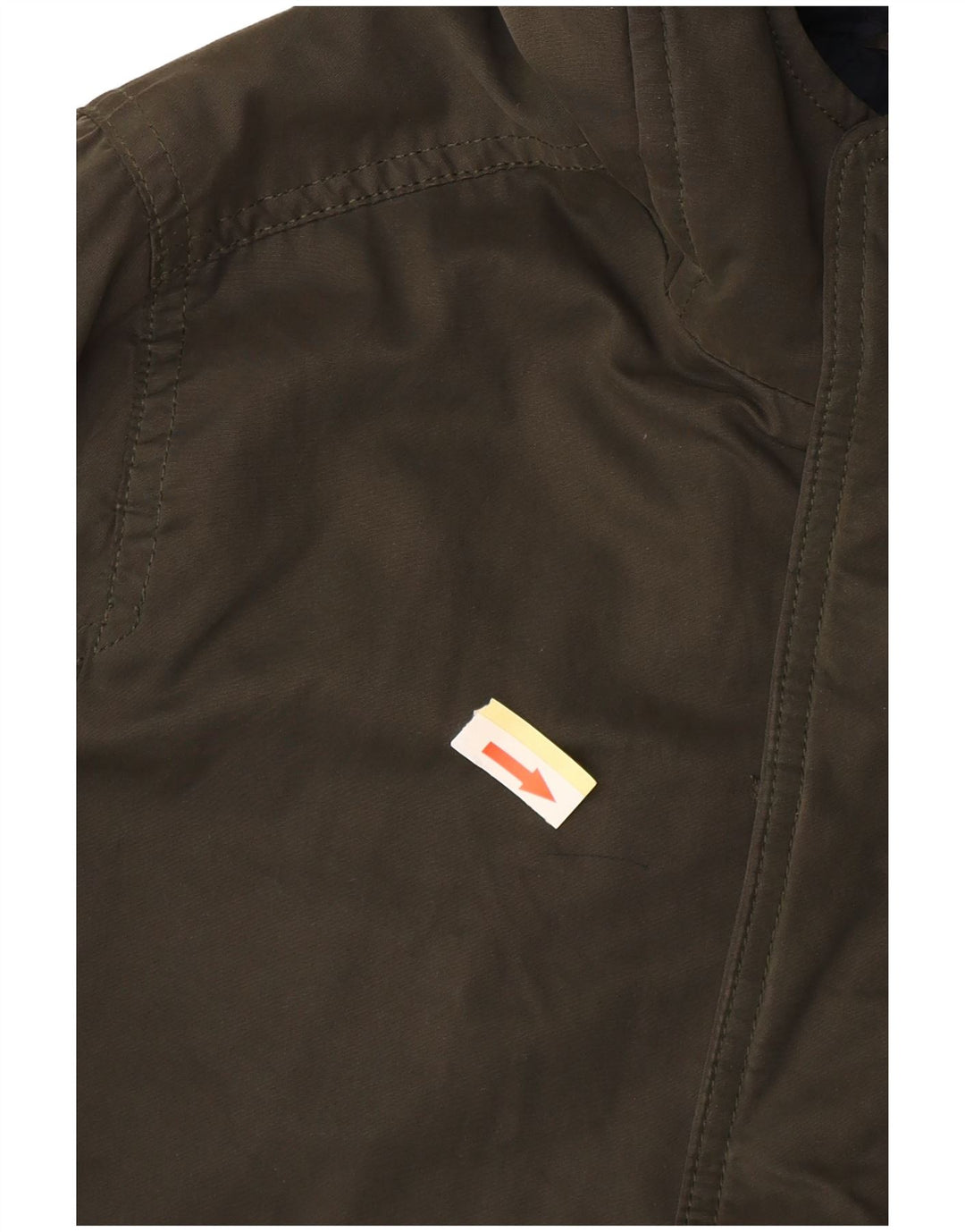 ABERCROMBIE & FITCH Parka à capuche pour garçon 13-14 ans Kaki Polyester