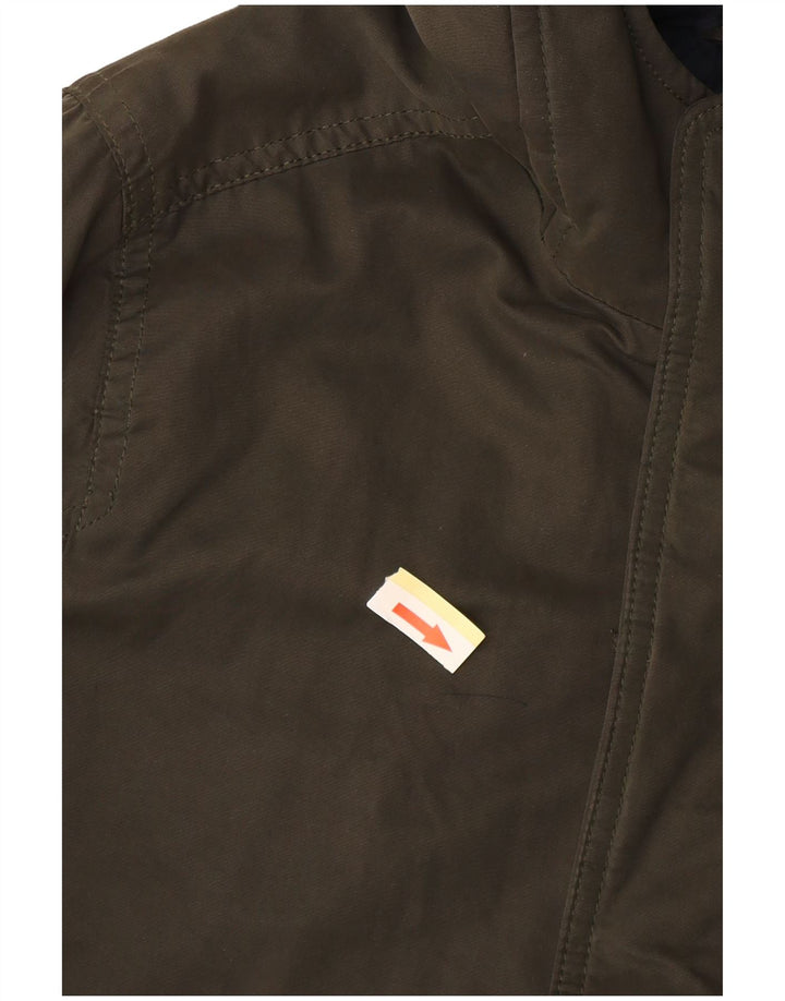 ABERCROMBIE & FITCH Parka à capuche pour garçon 13-14 ans Kaki Polyester