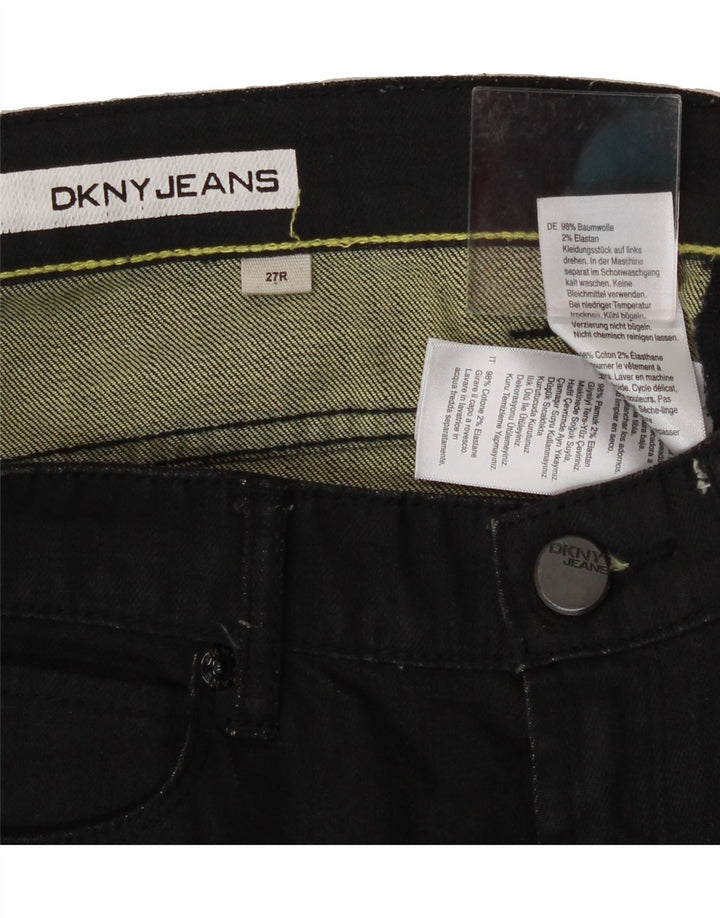 DKNY Womens Slim Jeans W27 L33 Black Cotton Vintage Dkny and Second-Hand Dkny from Messina Hembry 