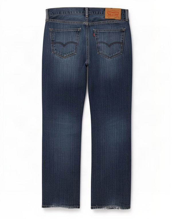 Levi's Jean 527 Bootcut Homme Bleu Marine Coton W34 L32