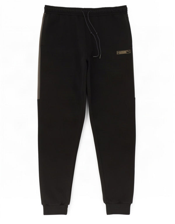 Puma Pantalon de survêtement pour homme en coton color block Noir Taille L