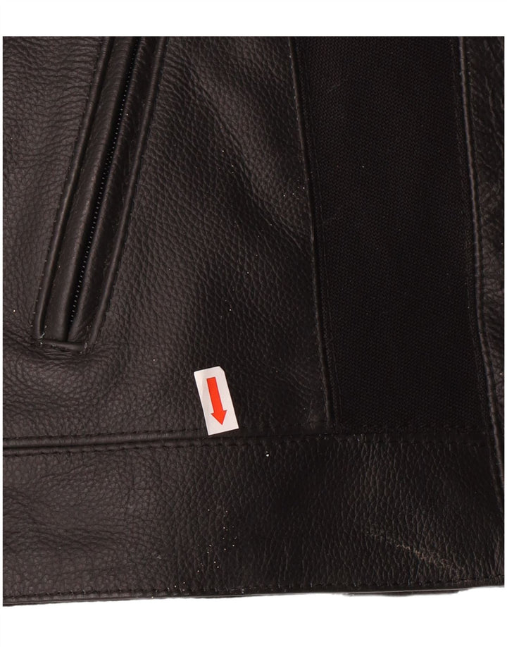 LEWIS Veste de motard en cuir pour femme UK 18 XL Cuir noir