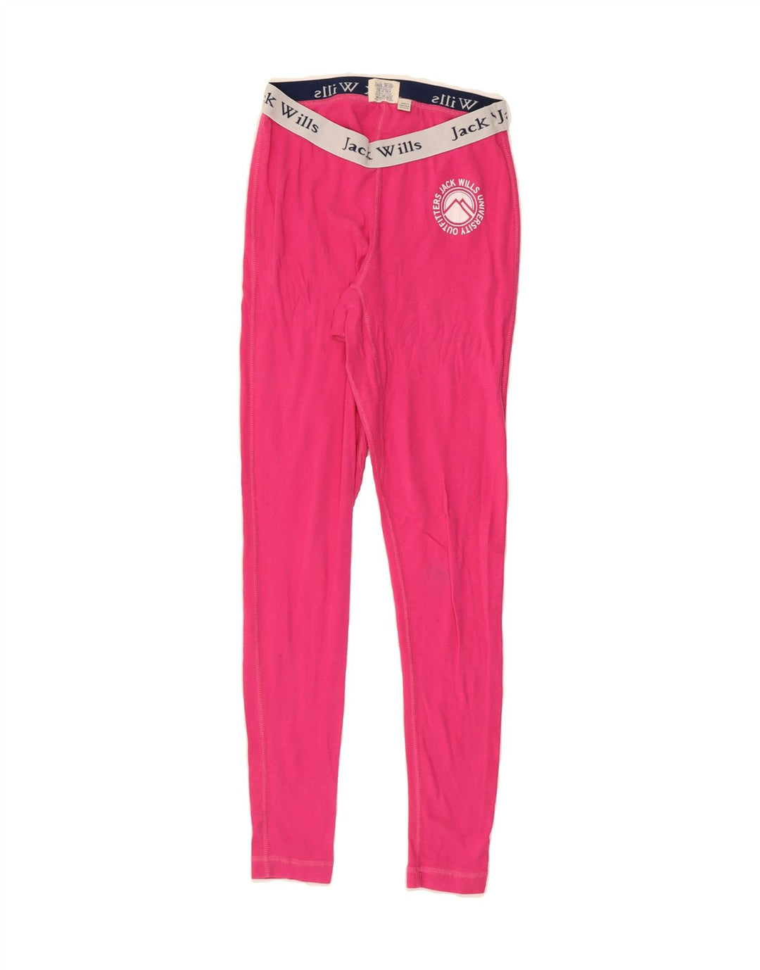 JACK WILLS Womens Graphic Leggings UK 10 Small Pink Vintage Jack Wills and Second-Hand Jack Wills from Messina Hembry 
