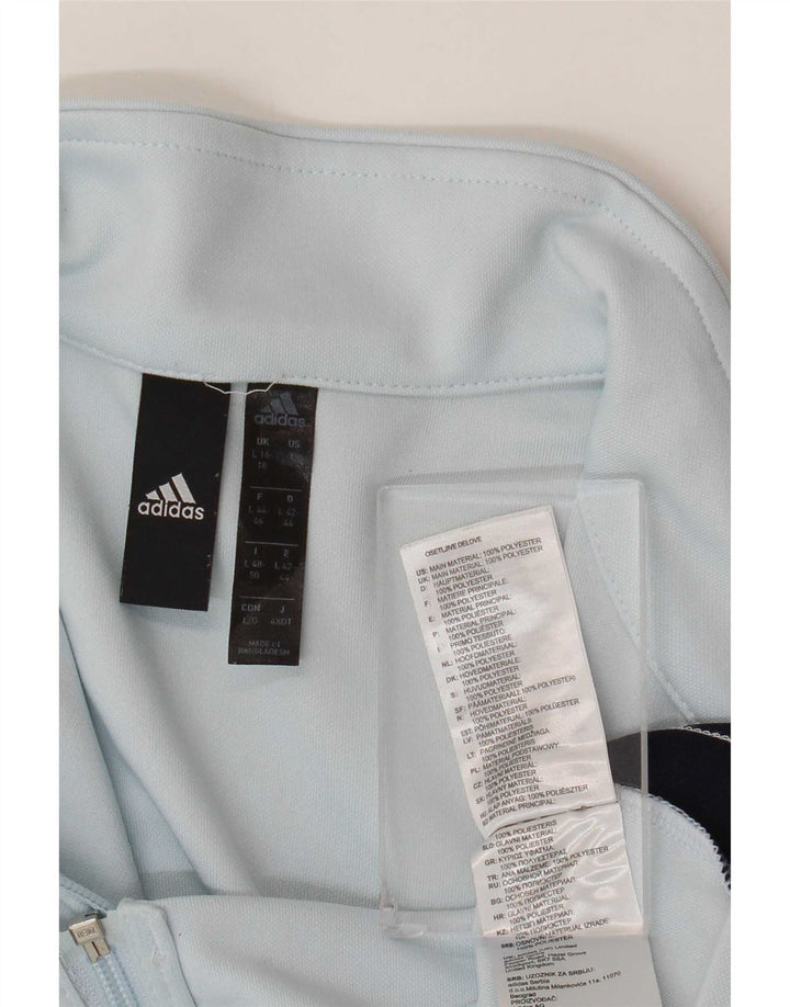 Adidas Veste de survêtement pour femme UK 16/18 Large Bleu Colorblock