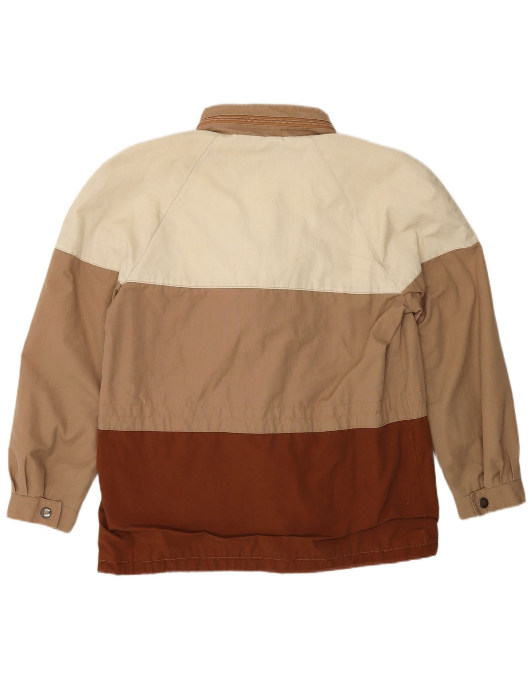 veste coupe-vent à capuche vintage pour homme IT 46 Petit colorblock beige