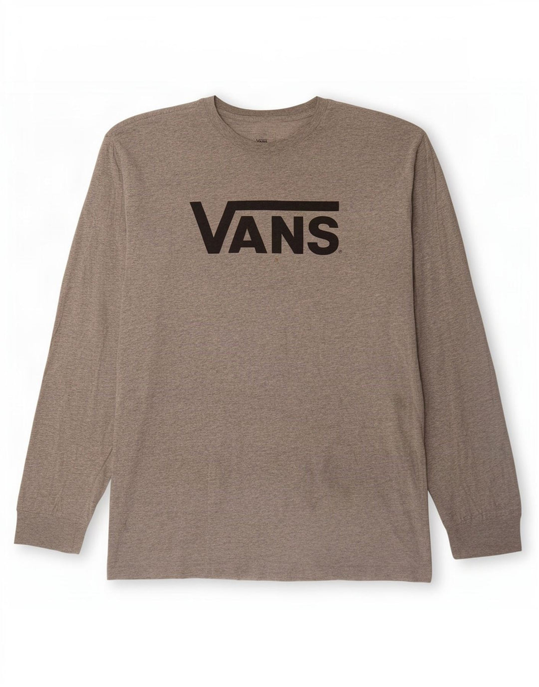 Vans Haut graphique coupe classique à manches longues pour homme en coton moucheté gris grand