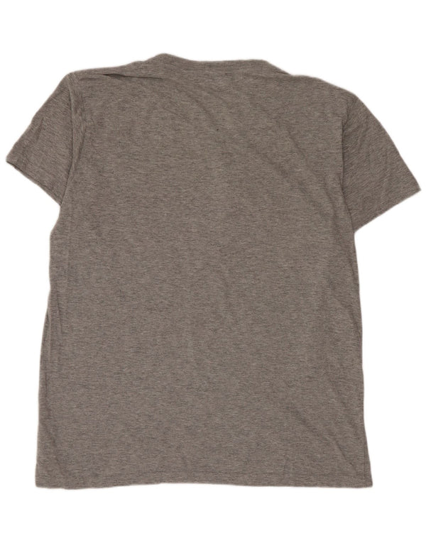 Diesel T-Shirt Graphique Homme Grand Gris Coton