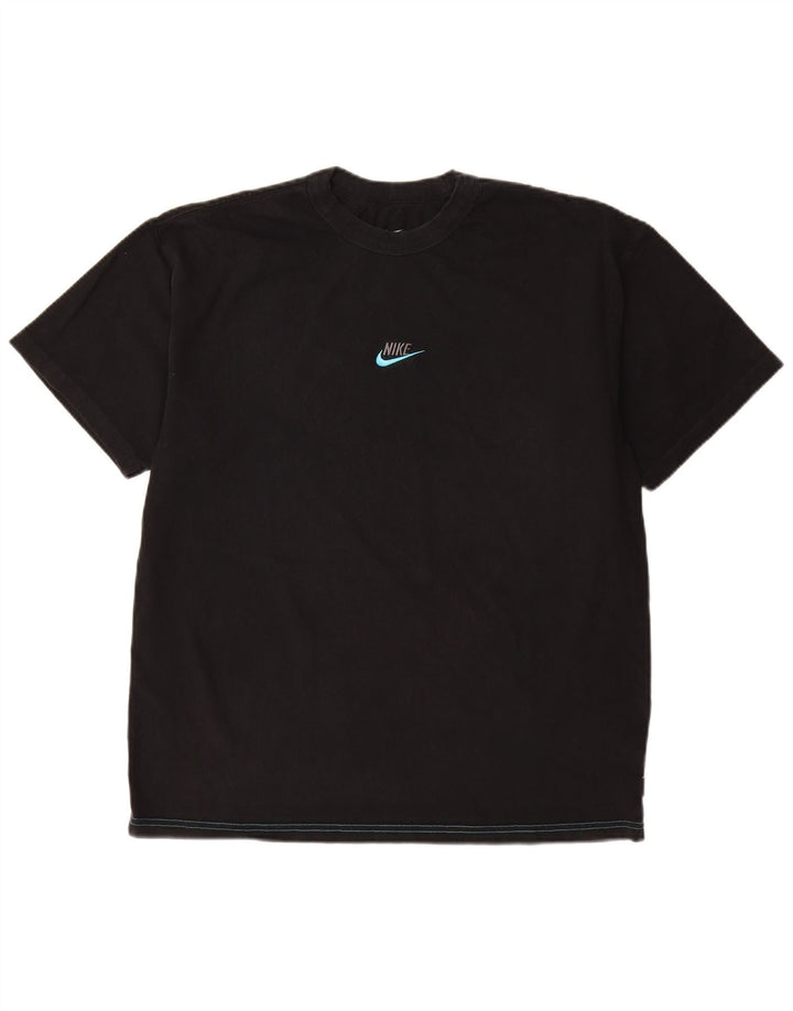 Nike T-Shirt Homme Noir Moyen Coton