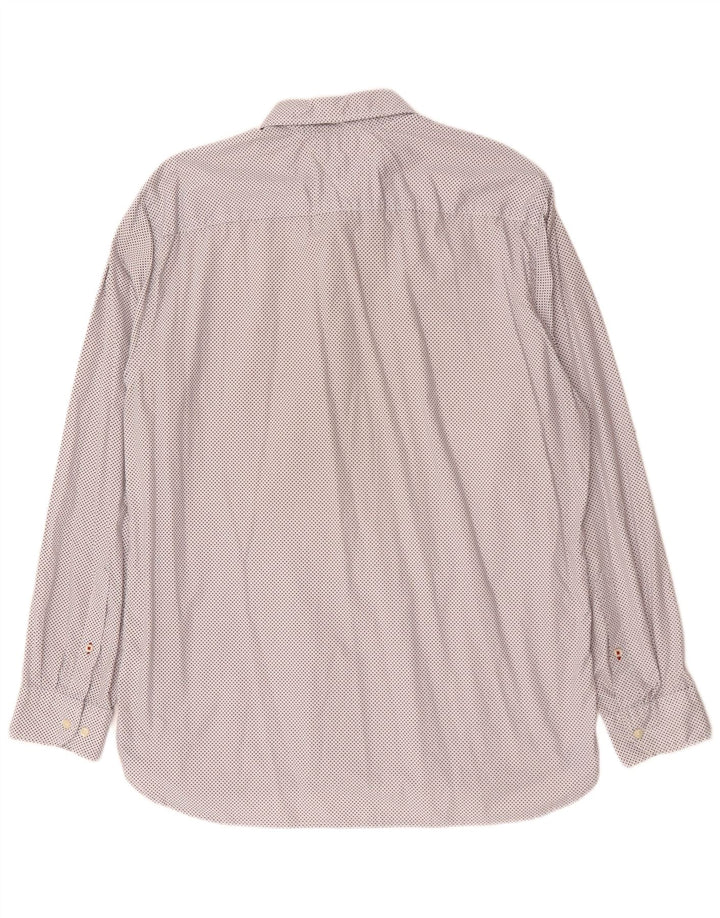 TOMMY HILFIGER Chemise Regular Fit XL Coton Taché Blanc Homme