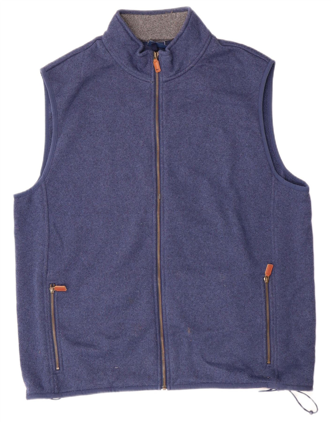 Vineyard Vines Veste de survêtement sans manches pour homme XL Bleu moucheté Preppy