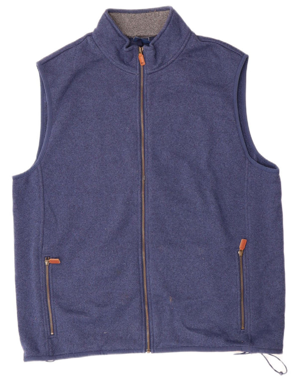 Vineyard Vines Veste de survêtement sans manches pour homme XL Bleu moucheté Preppy