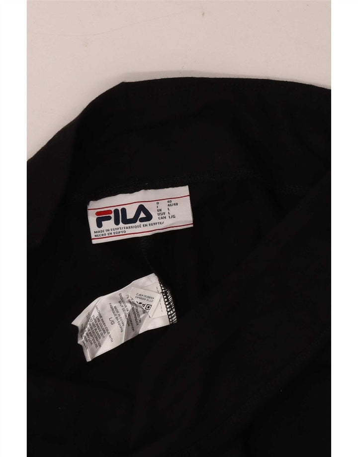 Fila Femme Graphic Crop Leggings Large Noir Coton