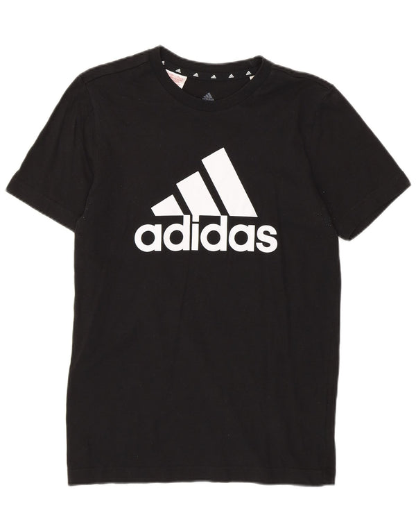 Adidas T-Shirt Graphique Garçon 13-14 ans Noir Coton