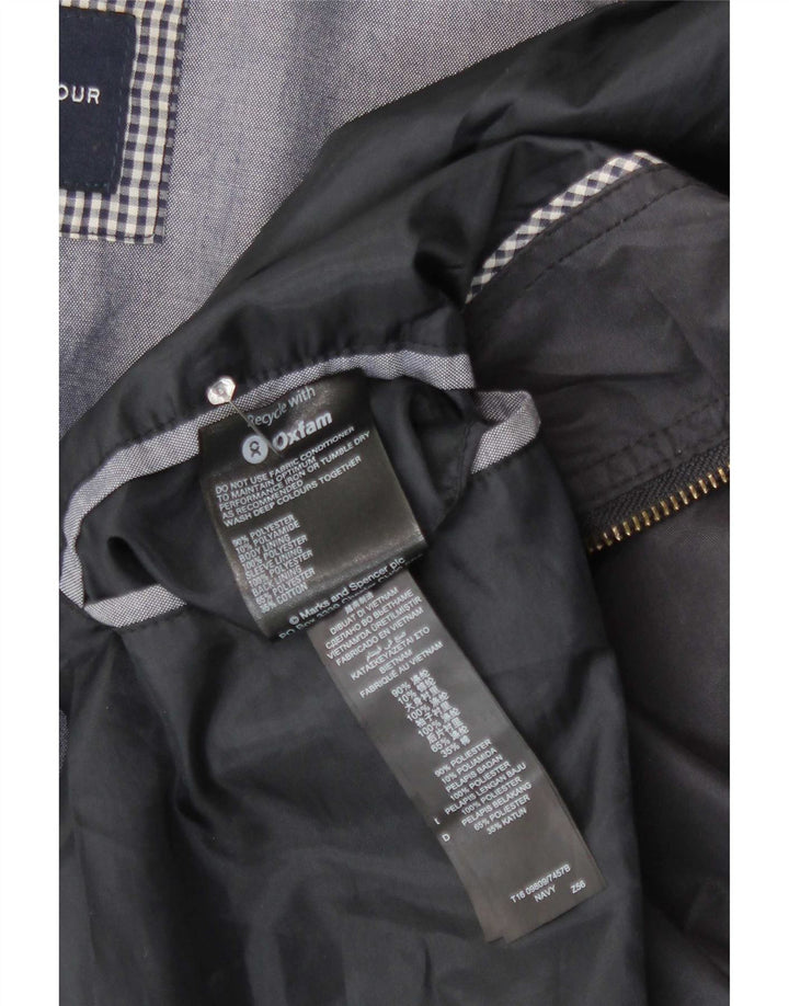 Marks & Spencer Veste Bomber Blue Harbor Homme 2XL Marine Polyester