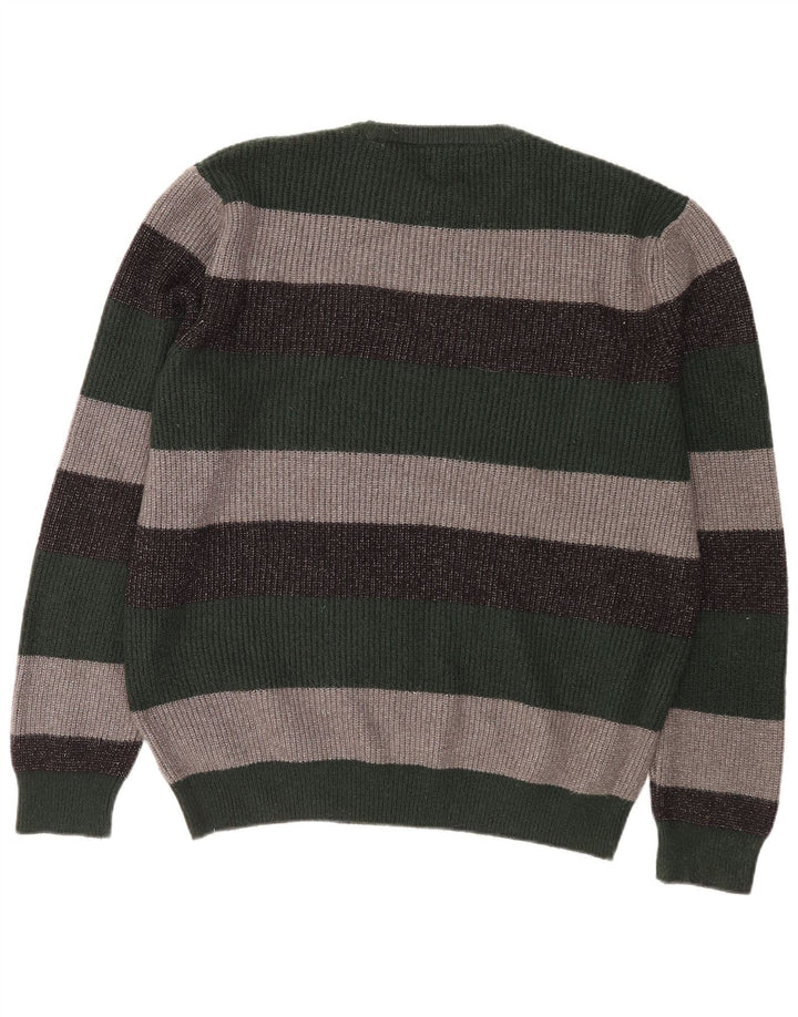 MARKS & SPENCER Pull col rond homme XL rayé multicolore