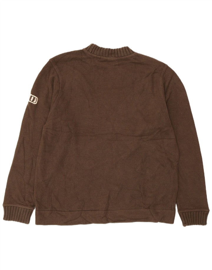 ANIMAL Pull col rond homme XL coton marron