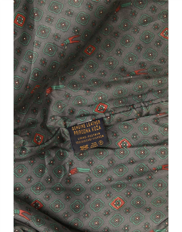 veste en cuir homme vintage UK 42 XL Noir