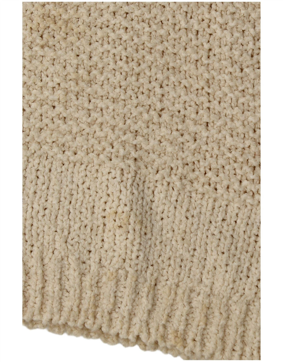 Topshop Pull surdimensionné à col roulé pour femme UK 8 Small Blanc cassé