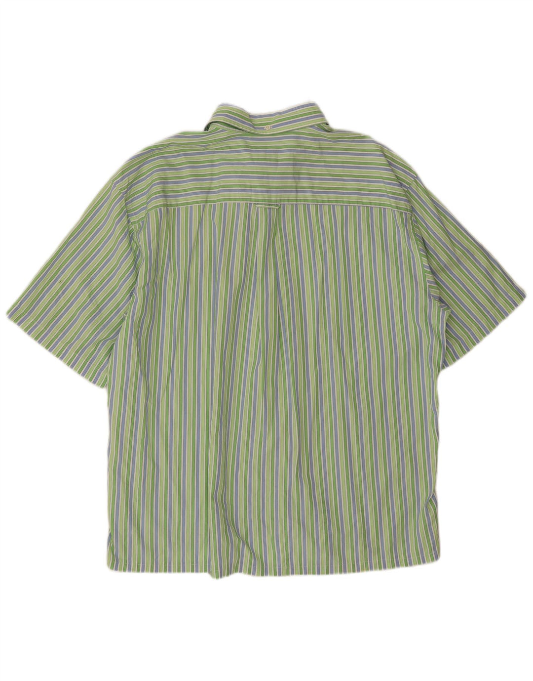 Lacoste Chemise à manches courtes pour hommes Taille 46 2XL Vert rayé
