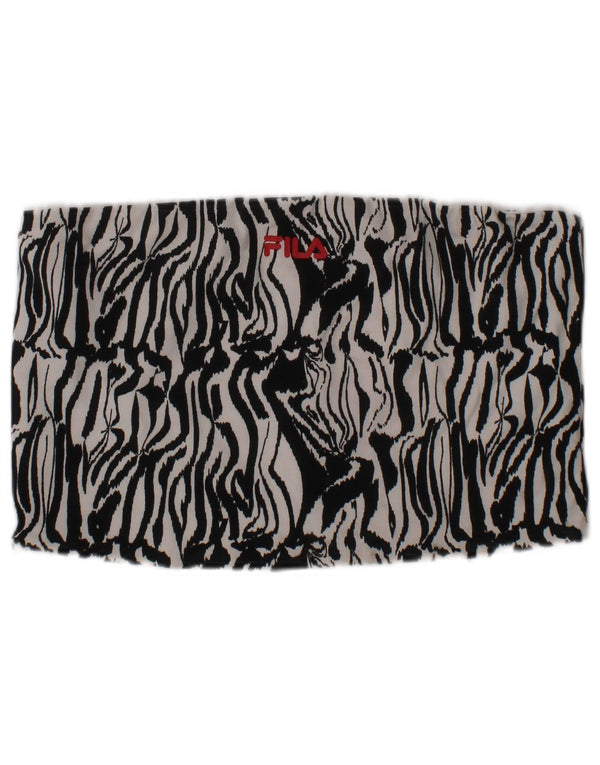 Fila Haut de soutien-gorge de sport sans bretelles pour femme Petit blanc Imprimé animal Coton Sport