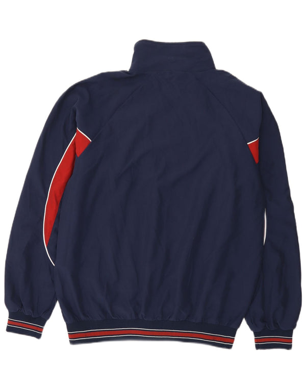 Errea Veste de Survêtement pour Homme Large Bleu Marine Colorblock Polyester
