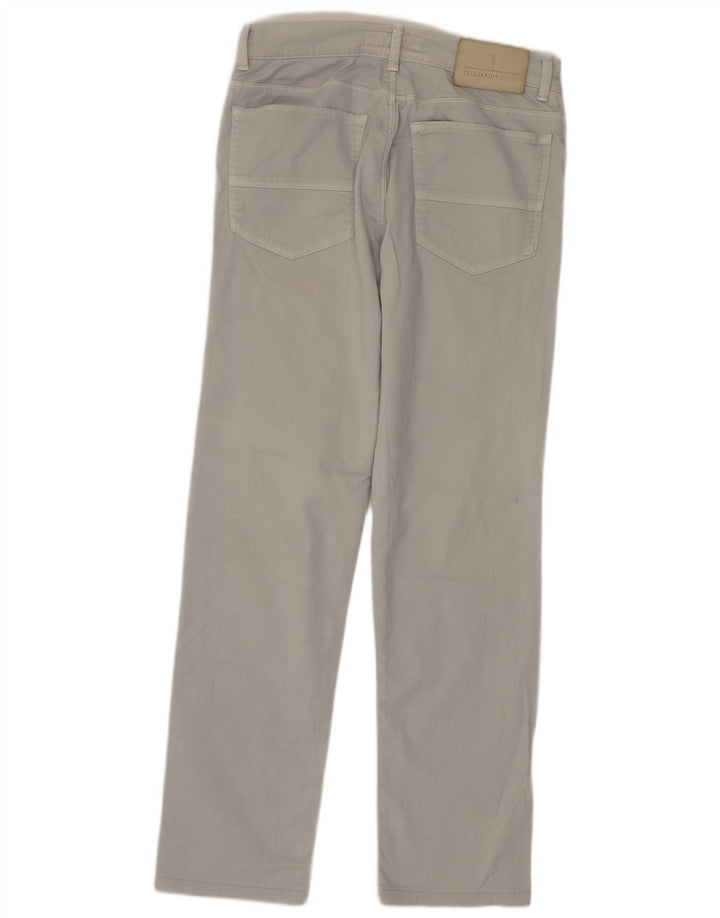 TRUSSARDI Jean Droit W30 L30 Gris Coton Femme