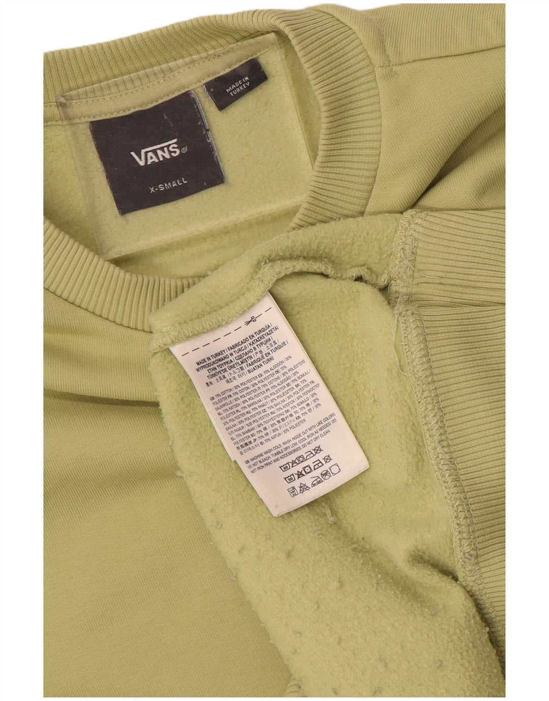 Vans Sweatshirt Jumper XS Vert Coton Homme