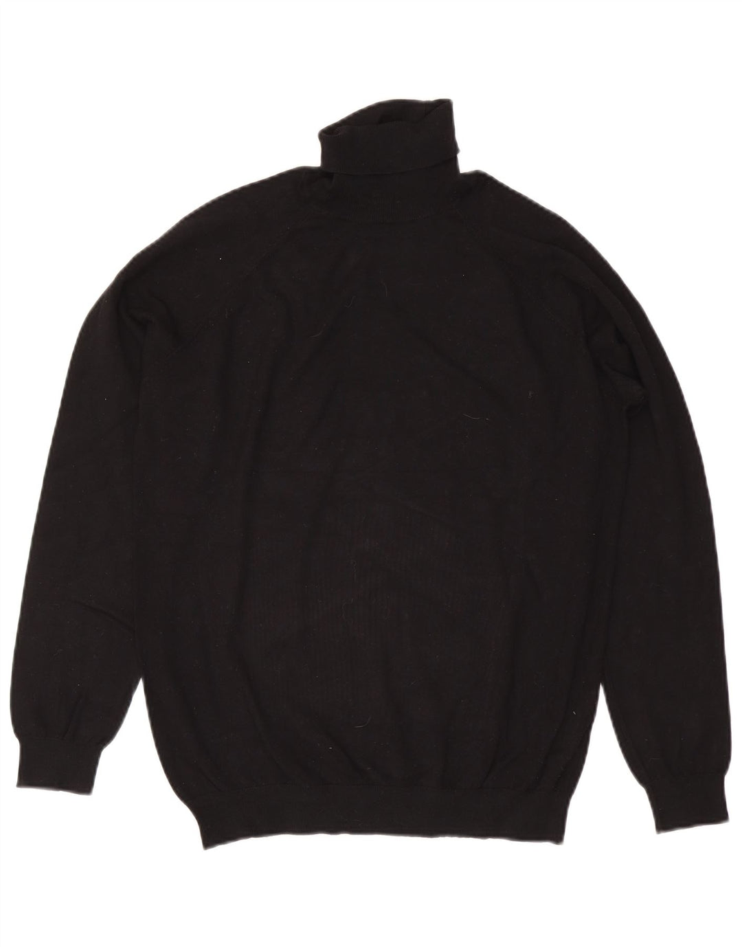 Zara Pull Col Roulé Homme Large Noir Viscose
