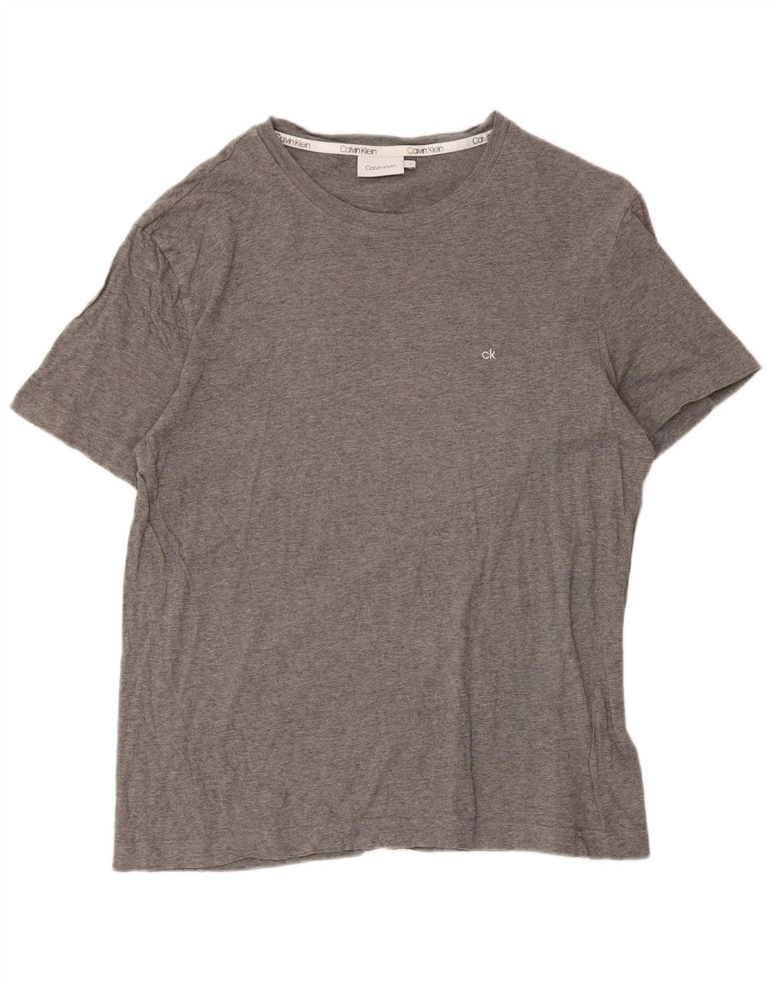 Calvin Klein T-Shirt Homme Haut Large Gris Coton
