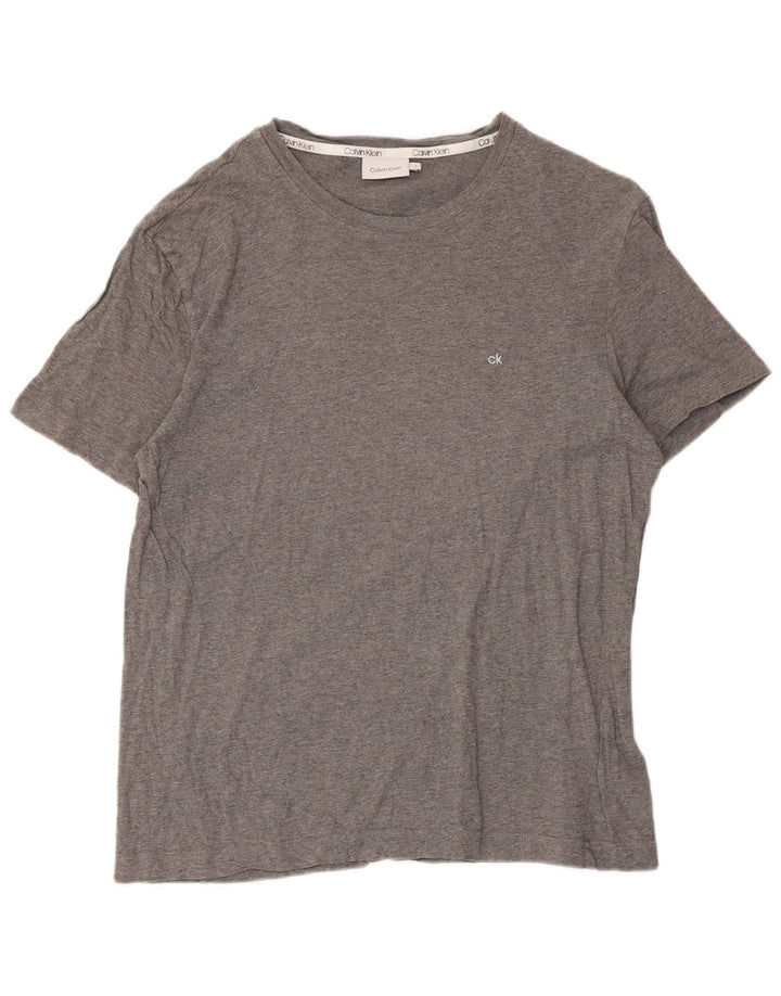Calvin Klein T-Shirt Homme Haut Large Gris Coton