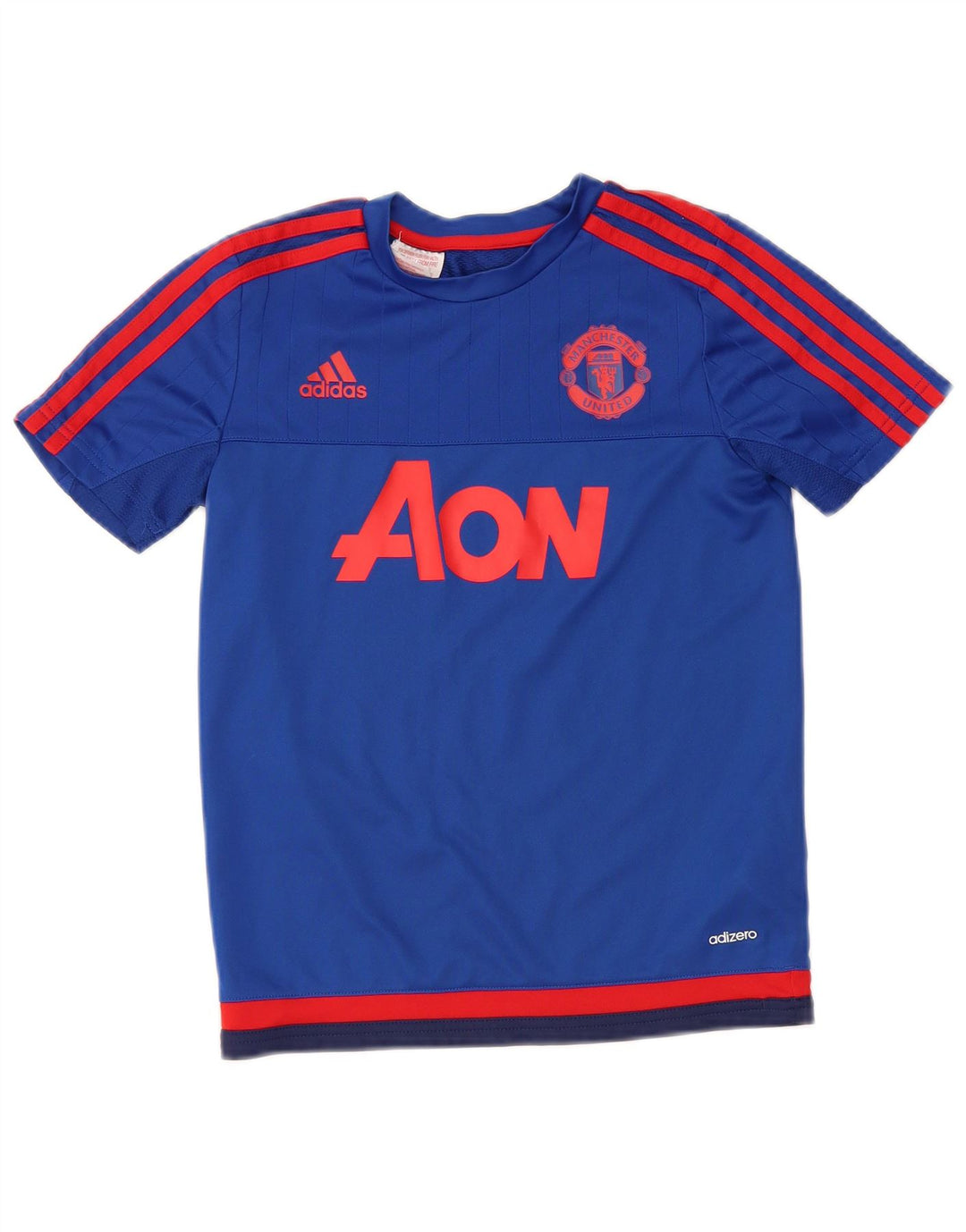 ADIDAS T-shirt graphique Manchester United pour garçon 9-10 ans Bleu