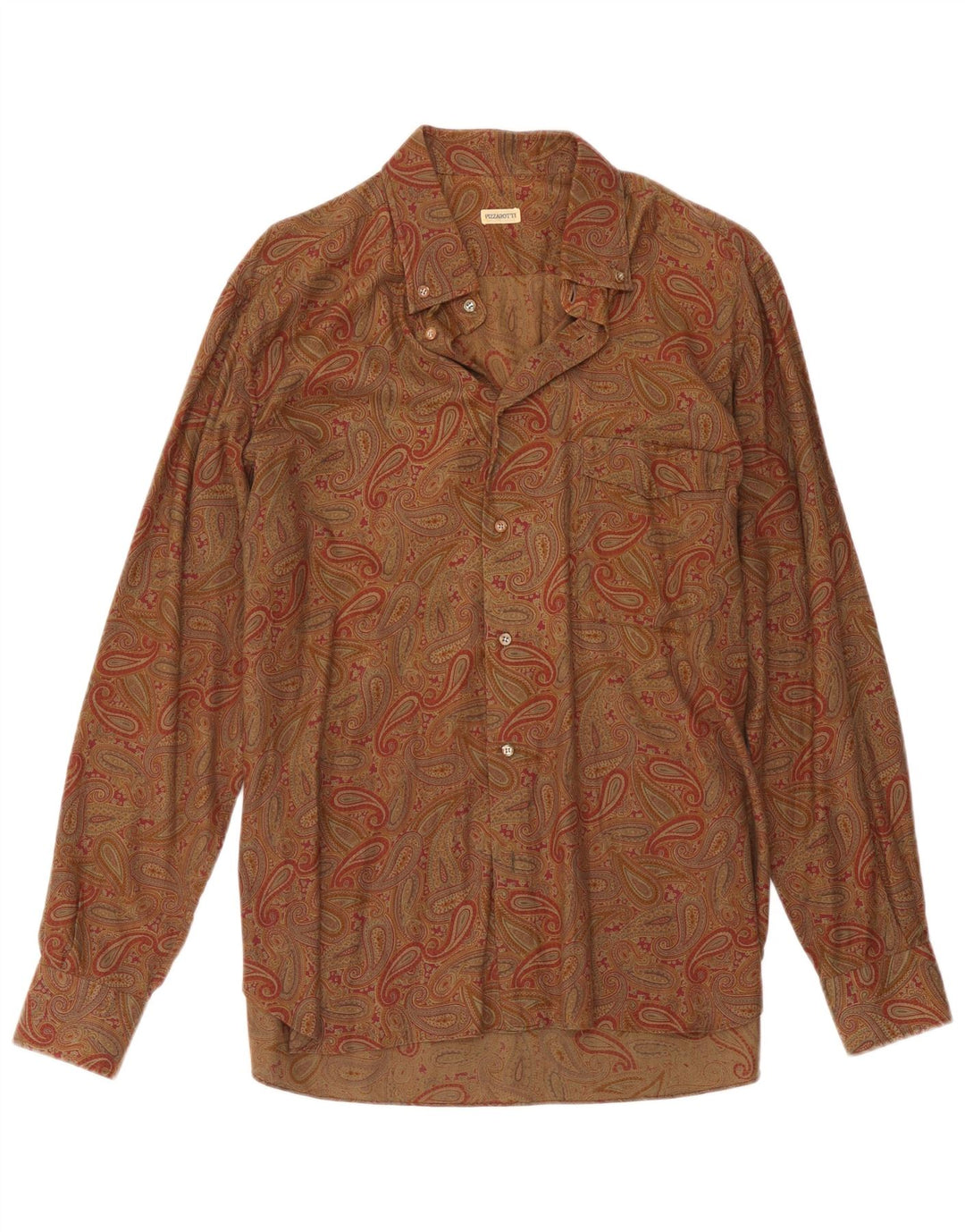 Pizzarotti Chemise Homme Marron Moyen Paisley