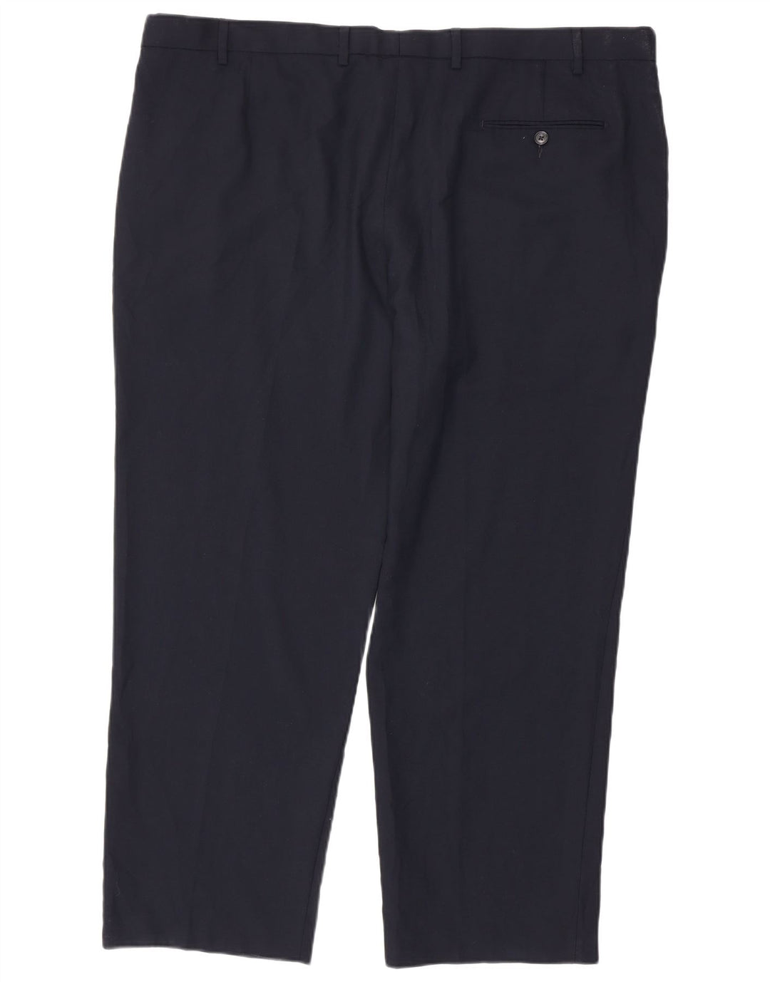 Marks & Spencer Pantalon de costume coupe classique pour homme W46 L31 Bleu marine Polyester