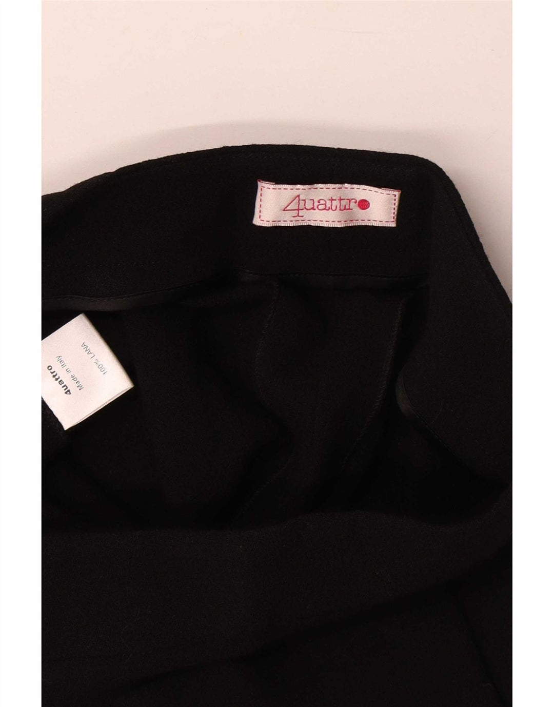 Pantalon court femme vintage W26 L23 laine noire