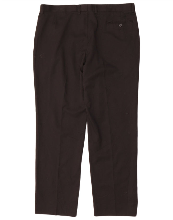 Marks & Spencer Pantalon Chino Coupe Regular Homme W38 L31 Noir Polyester