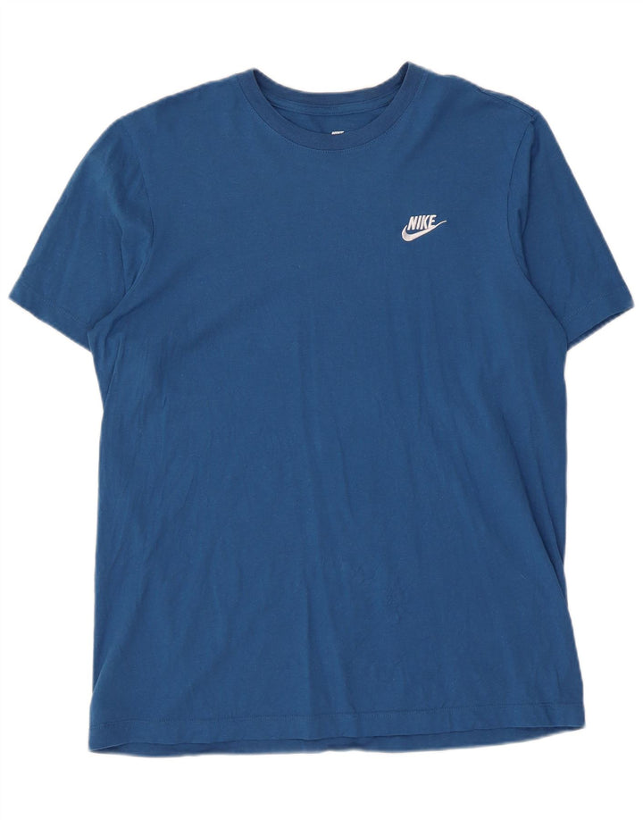 Nike T-Shirt Homme Bleu Moyen Coton