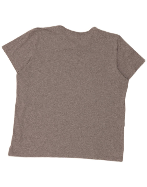 Adidas Mens Graphic T-Shirt Top 2XL Gris Coton