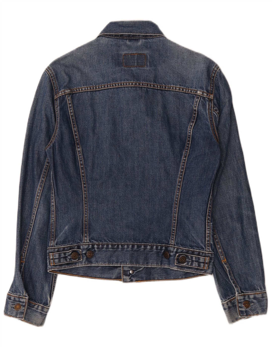 Levi's Veste en Jean Fille 11-12 ans Bleu Moyen Coton
