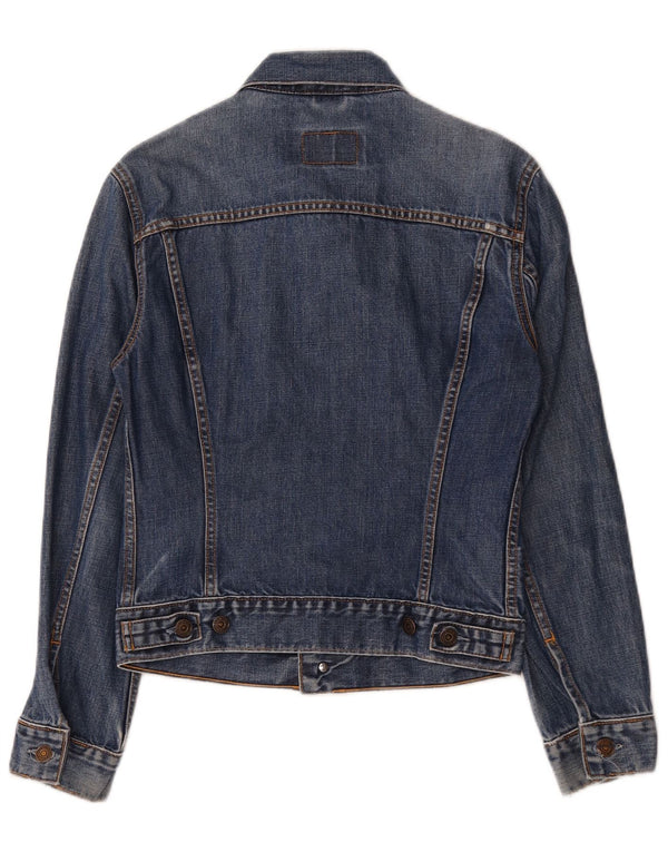 Levi's Veste en Jean Fille 11-12 ans Bleu Moyen Coton