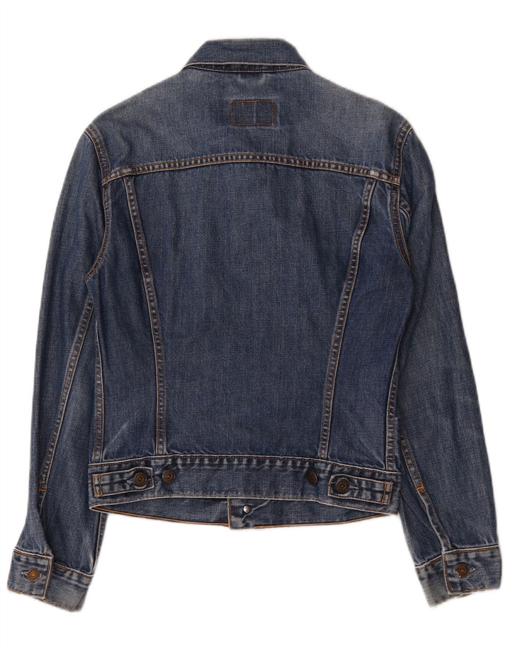 Levi's Veste en Jean Fille 11-12 ans Bleu Moyen Coton